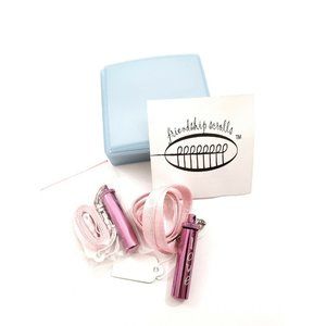 Best Friends Necklace Set Friendship Purple Colorf